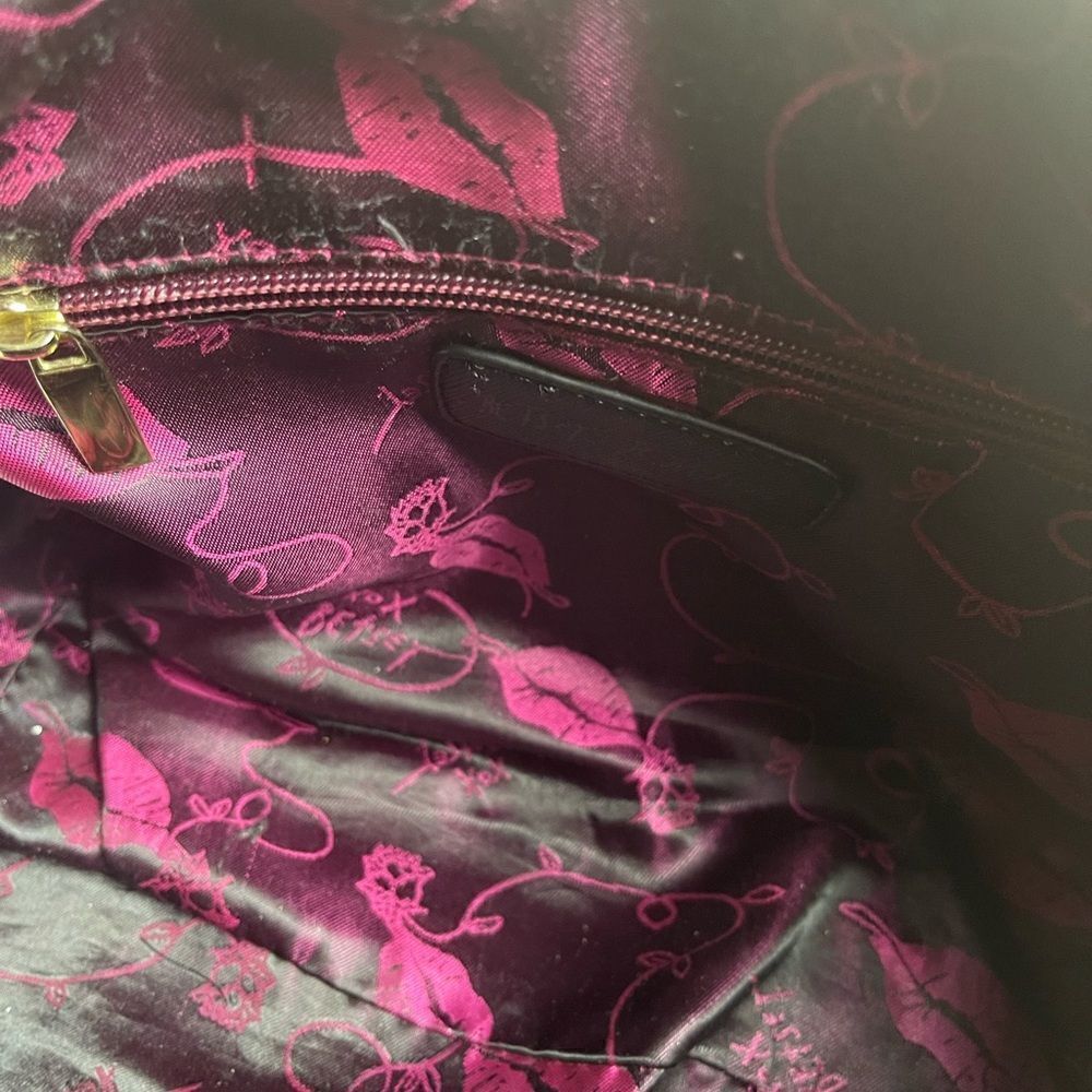 Betsey Johnson Synthetic hot pink, beige & black quilted Satchel/ crossbody bag - Picture 13 of 13